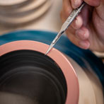 Jin Eui Kim at work in his studio 2019